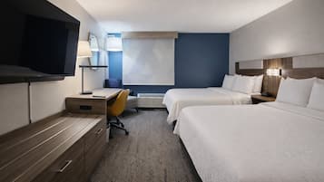 Standard Room, 2 Queen Beds | In-room safe, desk, laptop workspace, blackout drapes