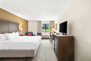 Room, 1 King Bed, Accessible, Non Smoking | Desk, laptop workspace, iron/ironing board, free WiFi