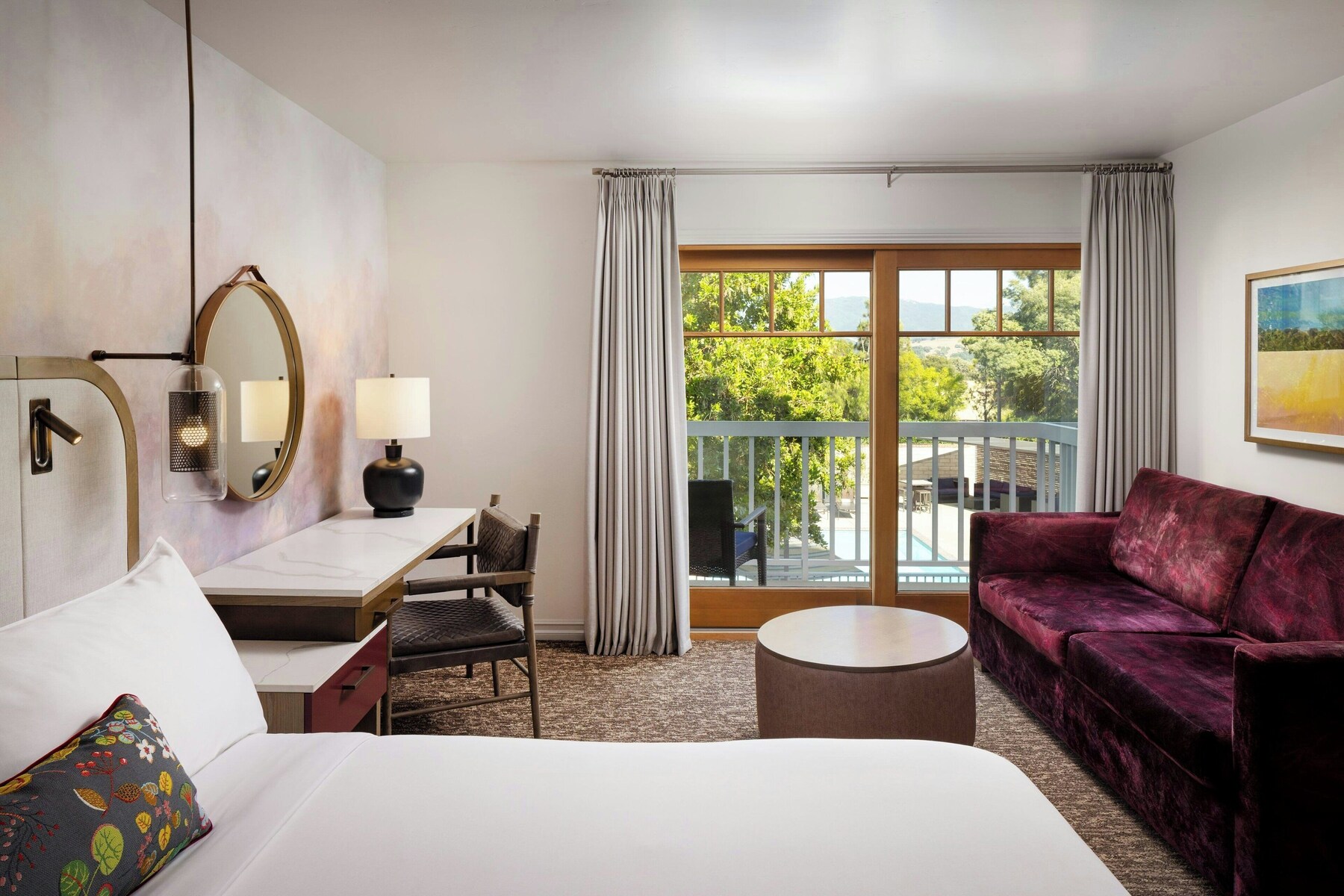 Standard Room, 1 King Bed with Sofa bed, Balcony | Egyptian cotton sheets, down comforters, pillowtop beds, in-room safe