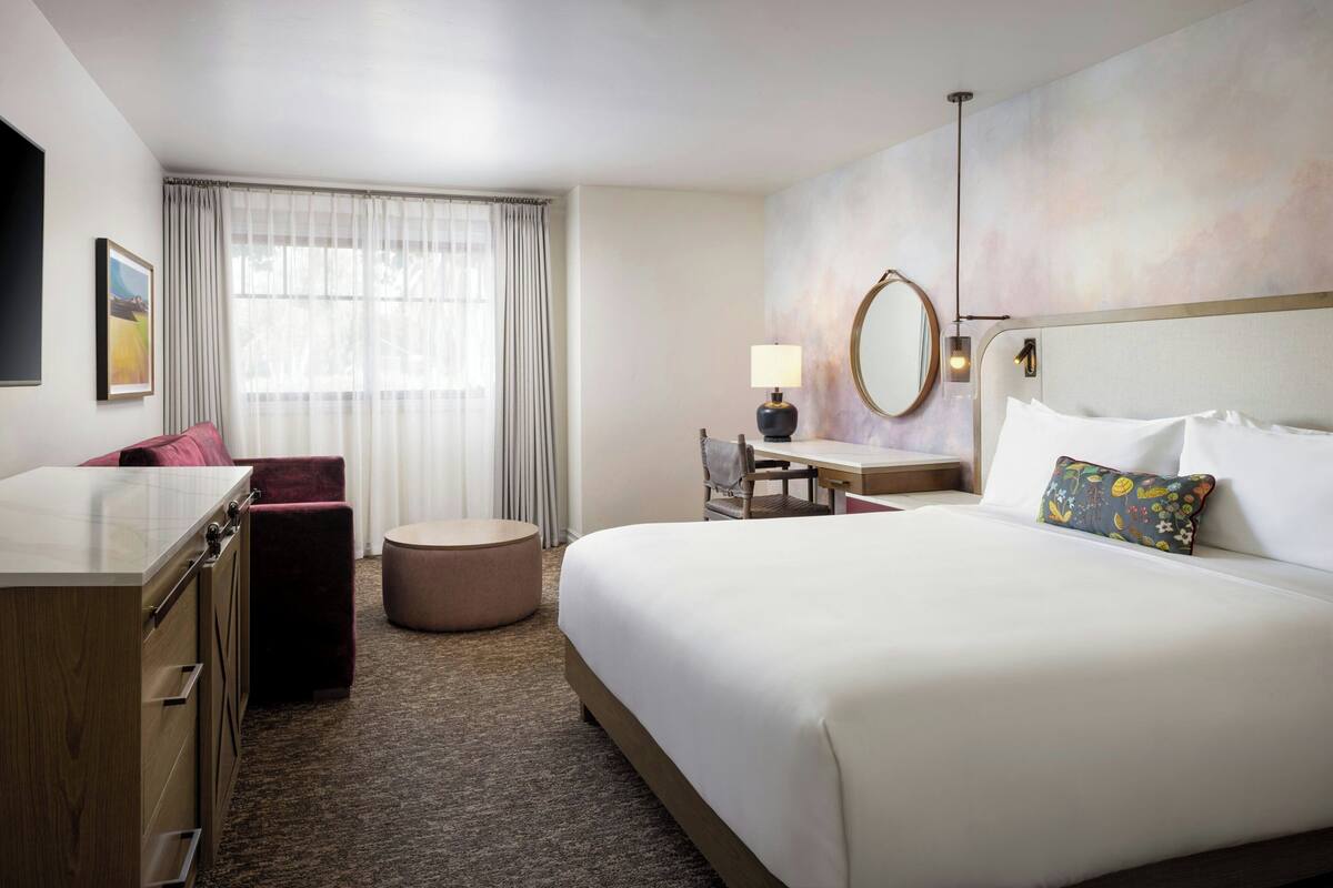 Egyptian cotton sheets, down comforters, pillowtop beds, in-room safe