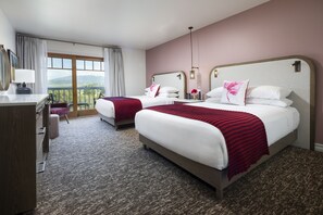 Egyptian cotton sheets, down comforters, pillowtop beds, in-room safe