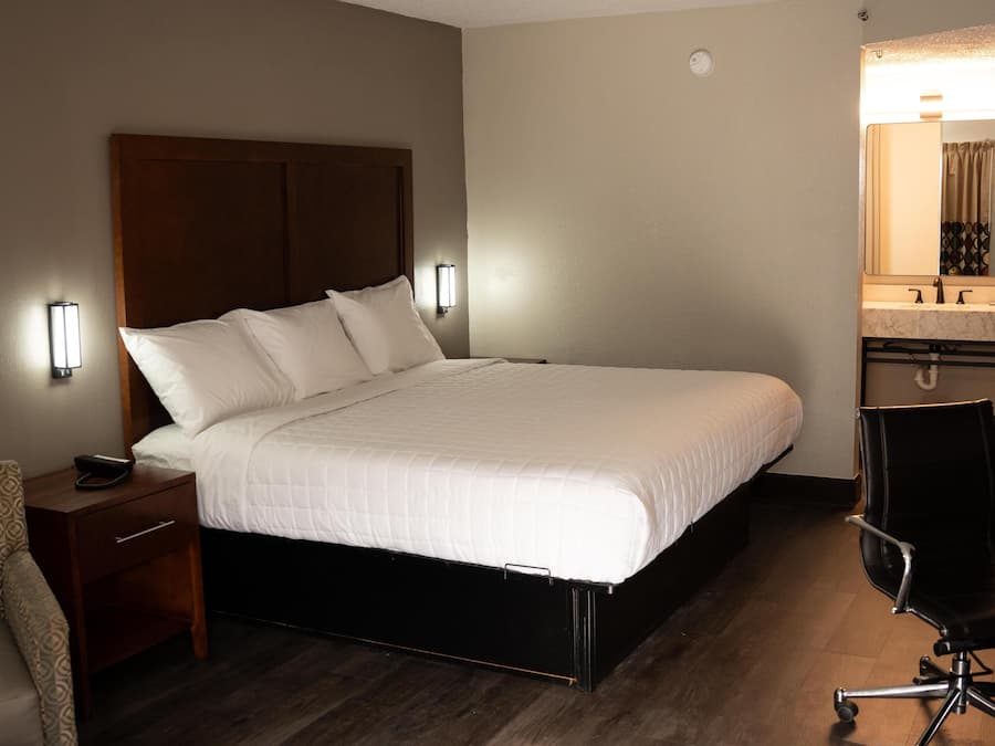 Standardzimmer, 1 King-Bett, Nichtraucher | Schreibtisch, laptopgeeigneter Arbeitsplatz, Verdunkelungsvorhänge