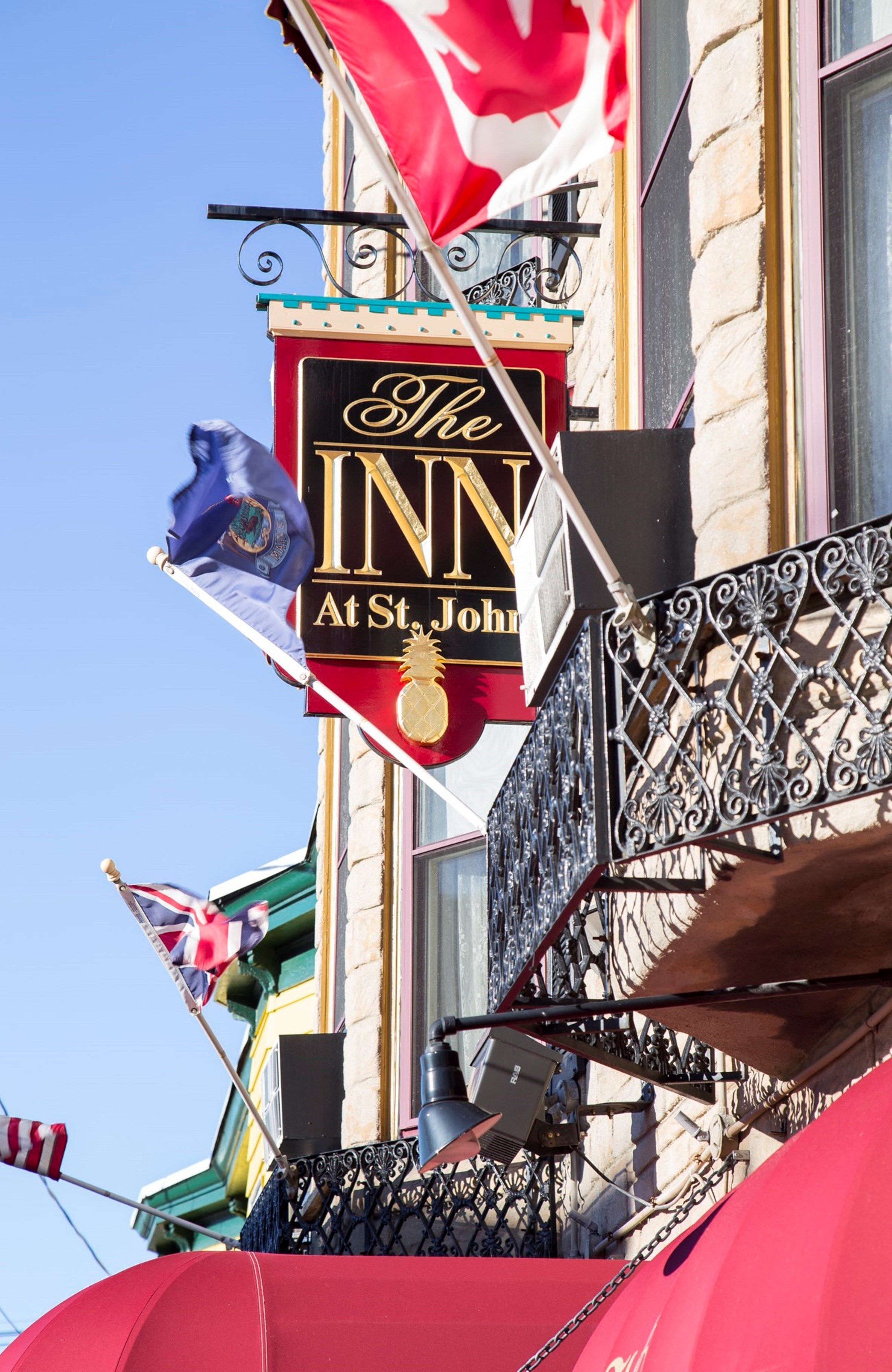 A building with a sign reading "The Inn At St. John."
