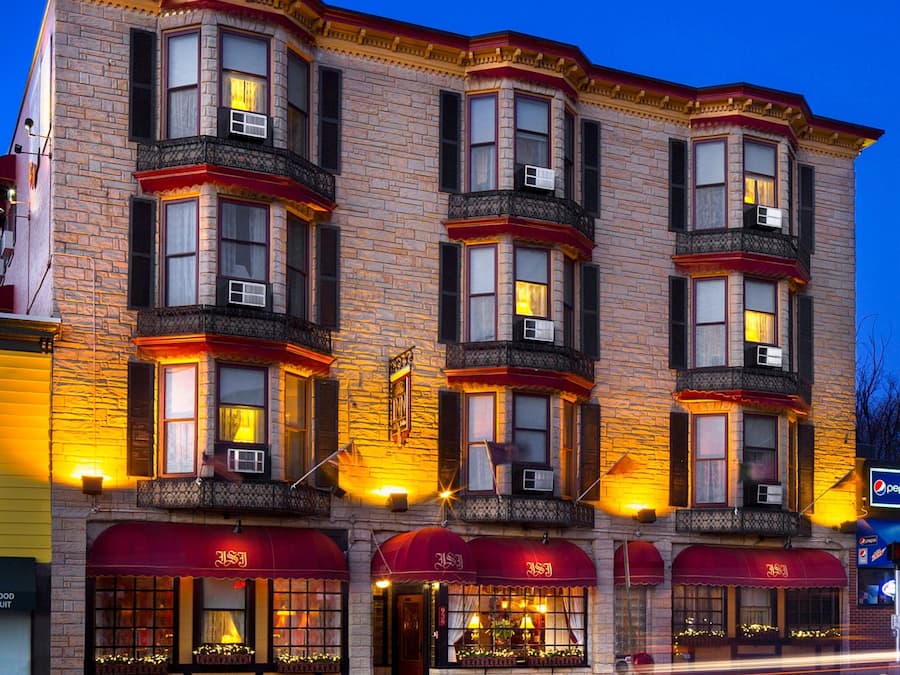 Front of property – evening/night