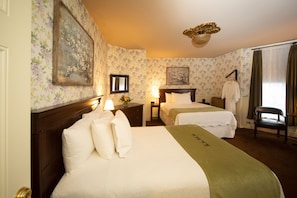 Room, 2 Double Beds (One queen one full bed) | In-room safe, iron/ironing board, free WiFi, bed sheets