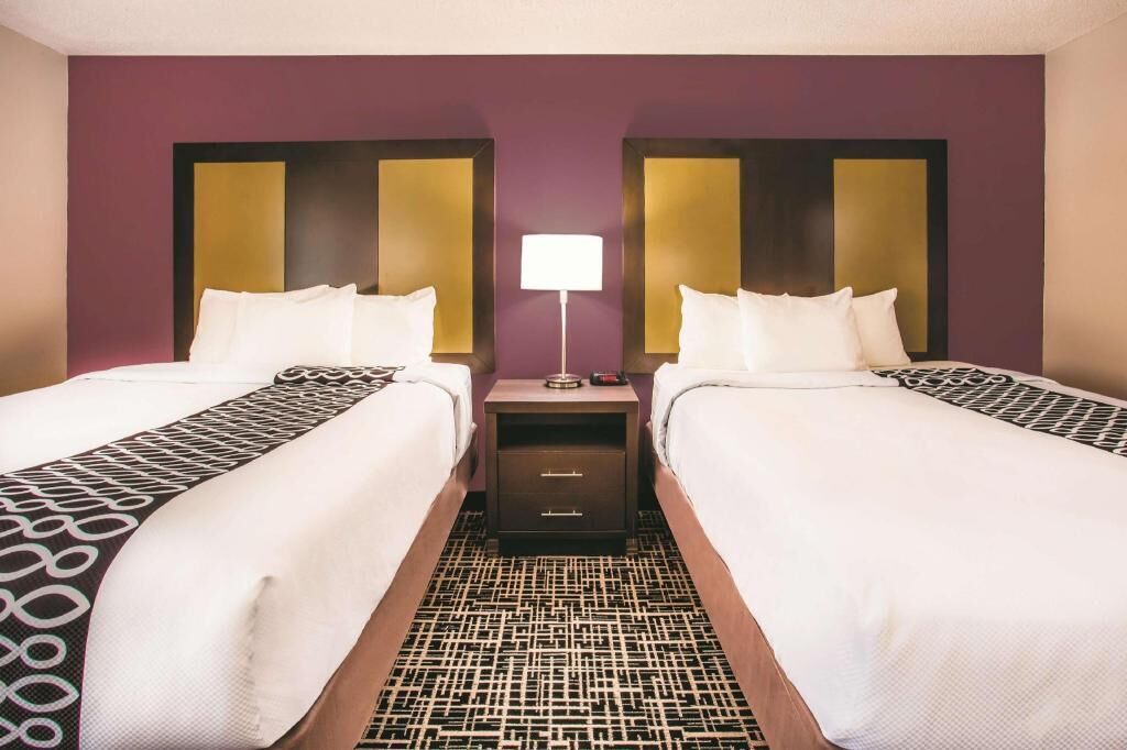 Pillow-top beds, desk, laptop workspace, iron/ironing board