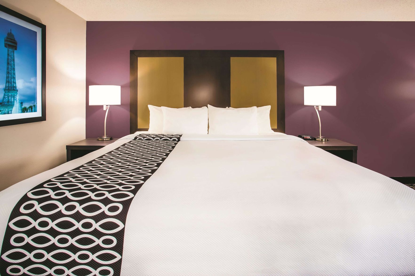 Pillow-top beds, desk, laptop workspace, iron/ironing board