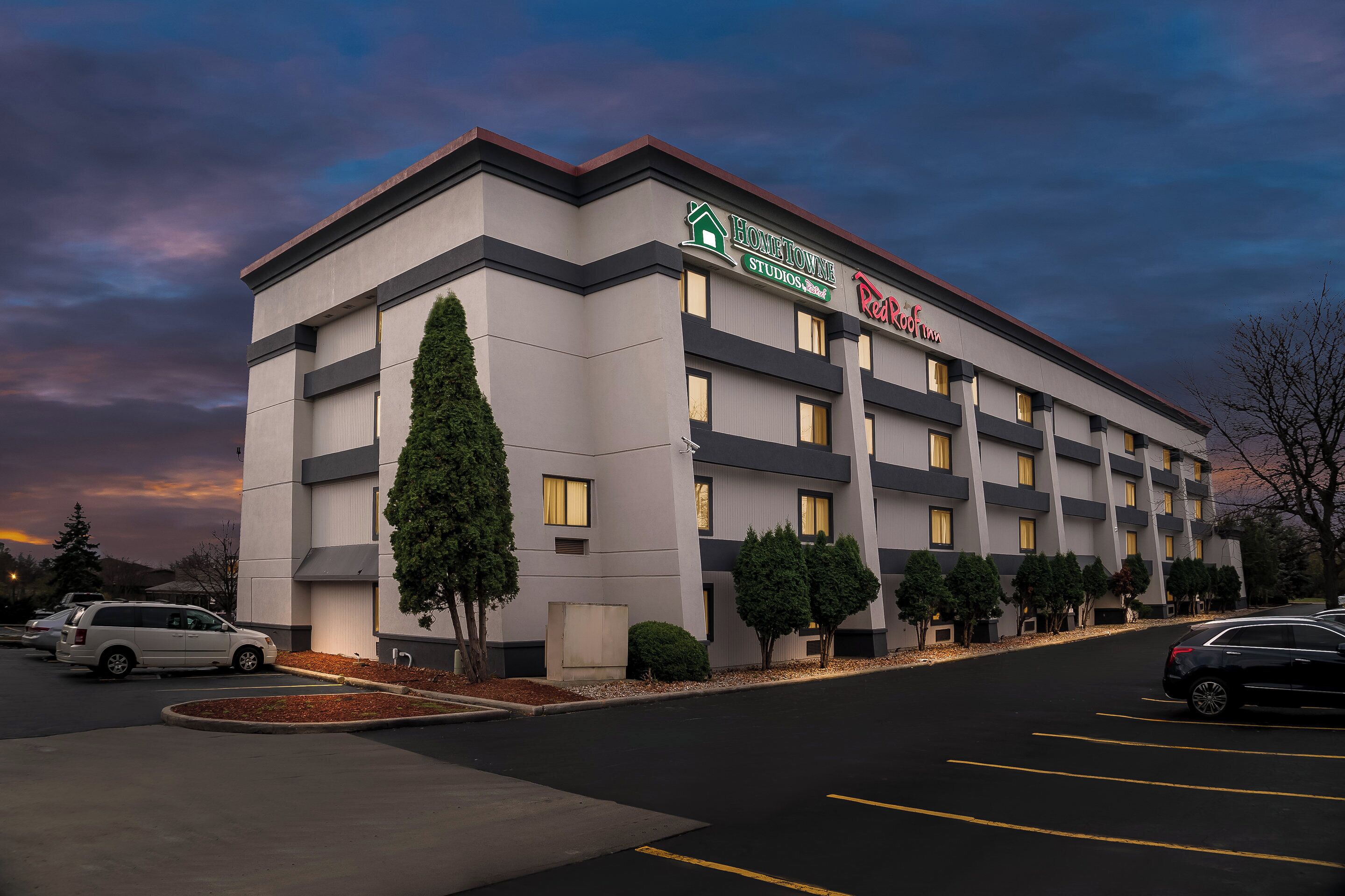 Front of property - evening/night
