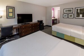 Deluxe Room, 2 Double Beds, Non Smoking | Premium bedding, pillow-top beds, desk, laptop workspace