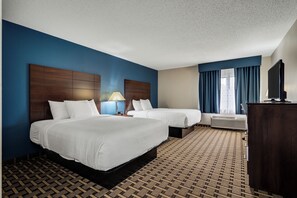 Standard Room, 2 Queen Beds | Individually decorated, individually furnished, desk, blackout drapes