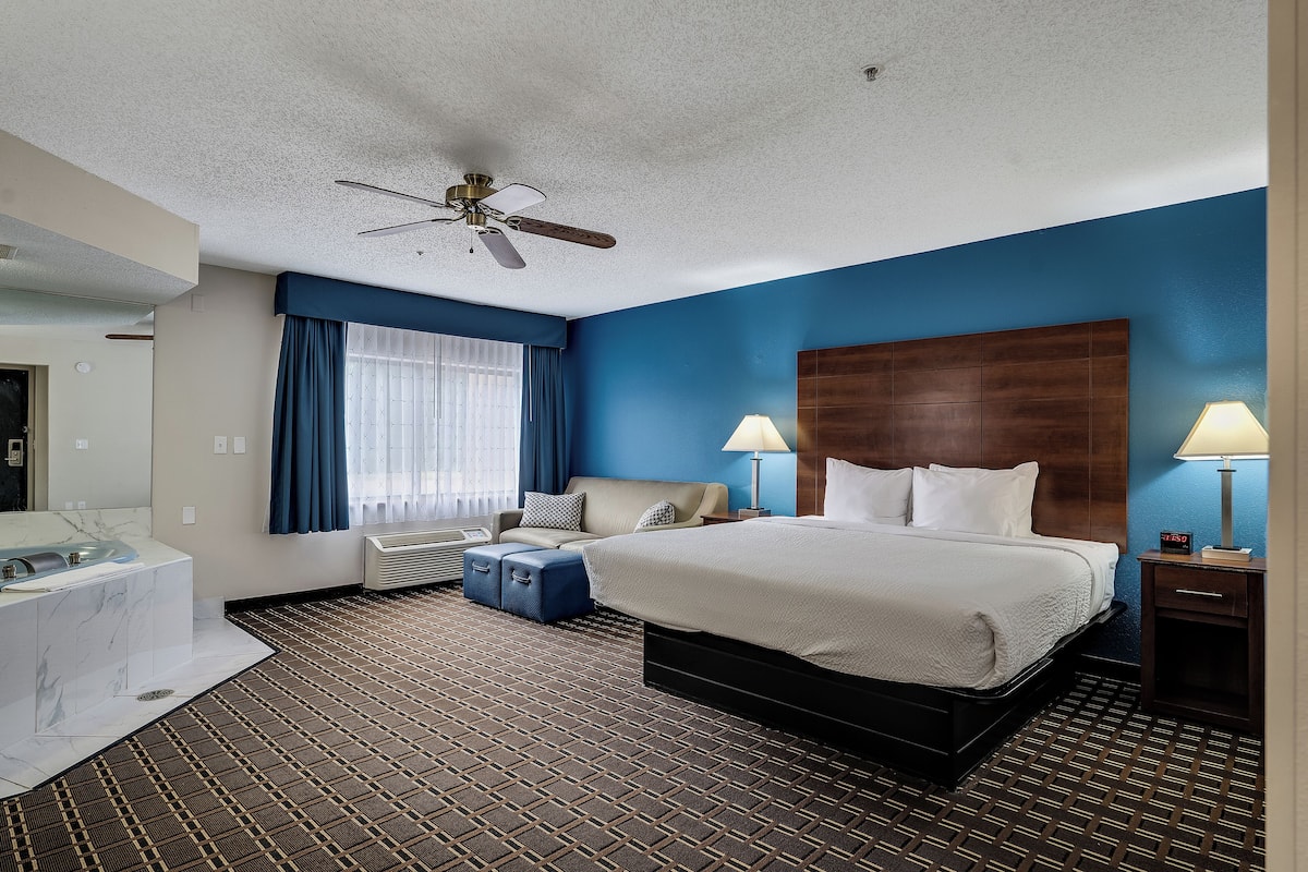 Studio Suite, 1 King Bed, Non Smoking | Individually decorated, individually furnished, desk, blackout curtains
