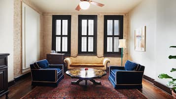 Superior Suite, 1 King Bed, Accessible, City View (Grand Suite (GS)) | Living area | 32-inch flat-screen TV with cable channels, TV