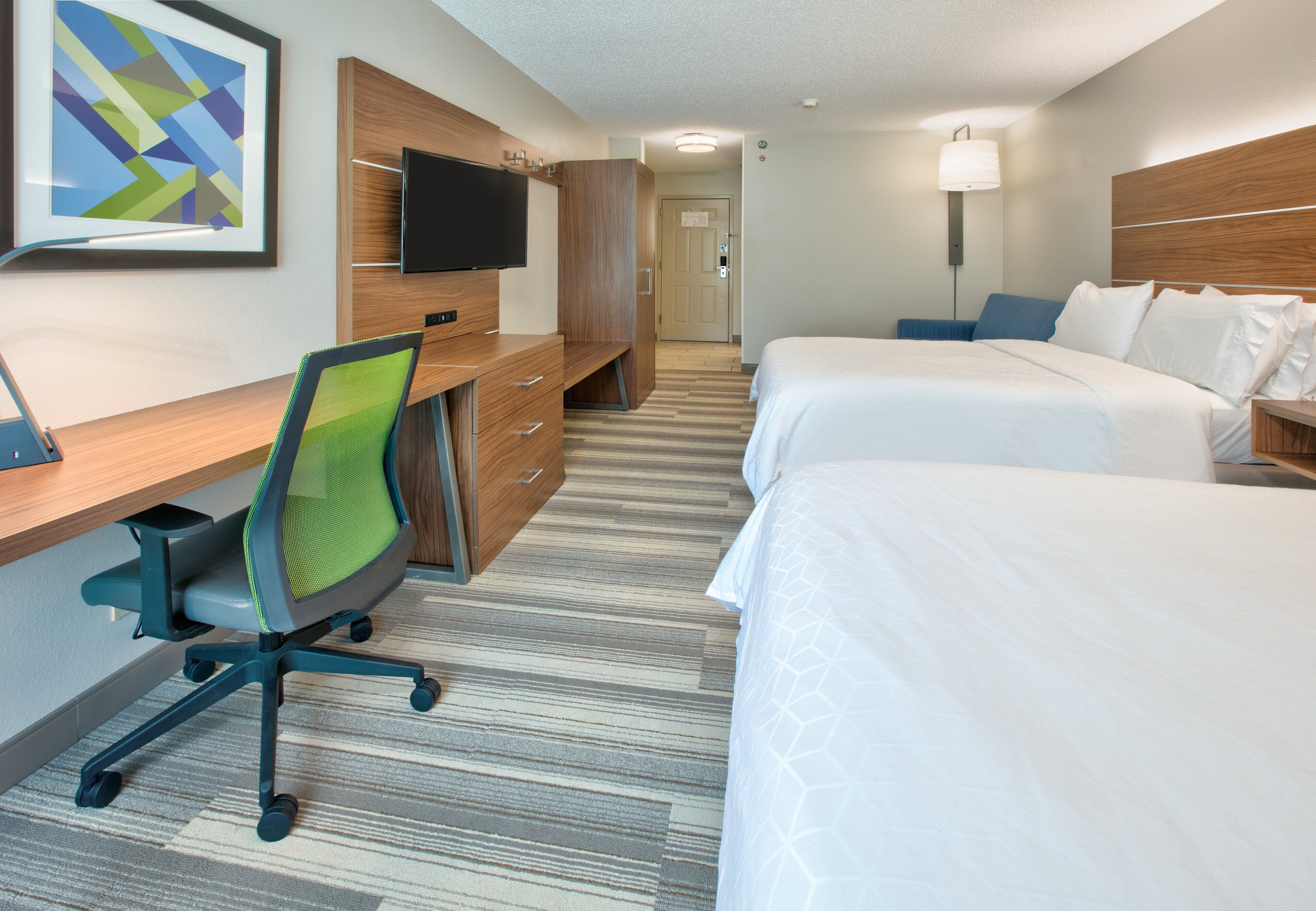 standard room, 2 queen beds | 1 bedroom, in-room safe, desk, iron/ironing board