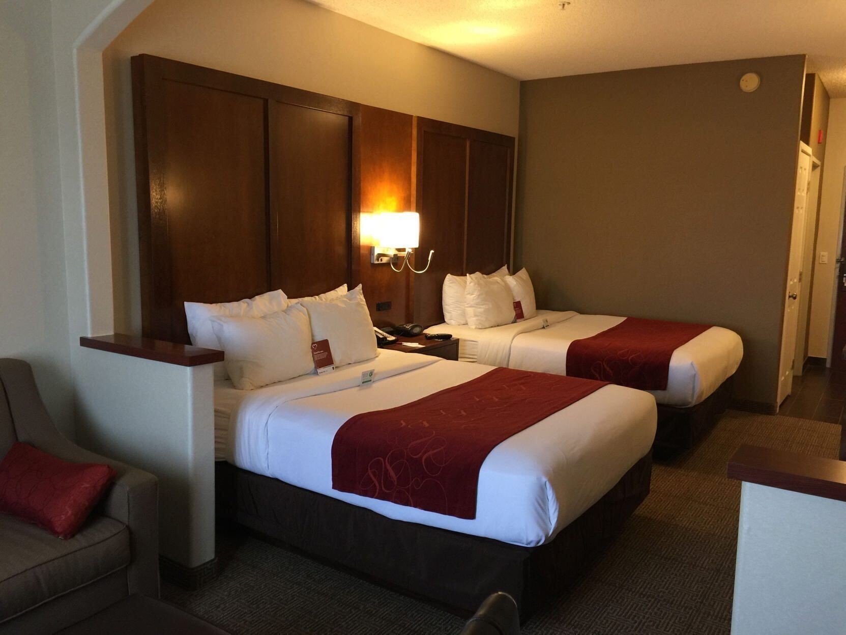 Desk, blackout drapes, iron/ironing board, free WiFi