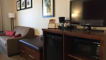 Desk, blackout drapes, iron/ironing board, WiFi (free)