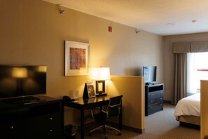 Suite, 1 llit de matrimoni gran i sofà llit (Wet Bar) | 1 dormitori, escriptori, planxa i posts de planxar i wifi gratuïta 