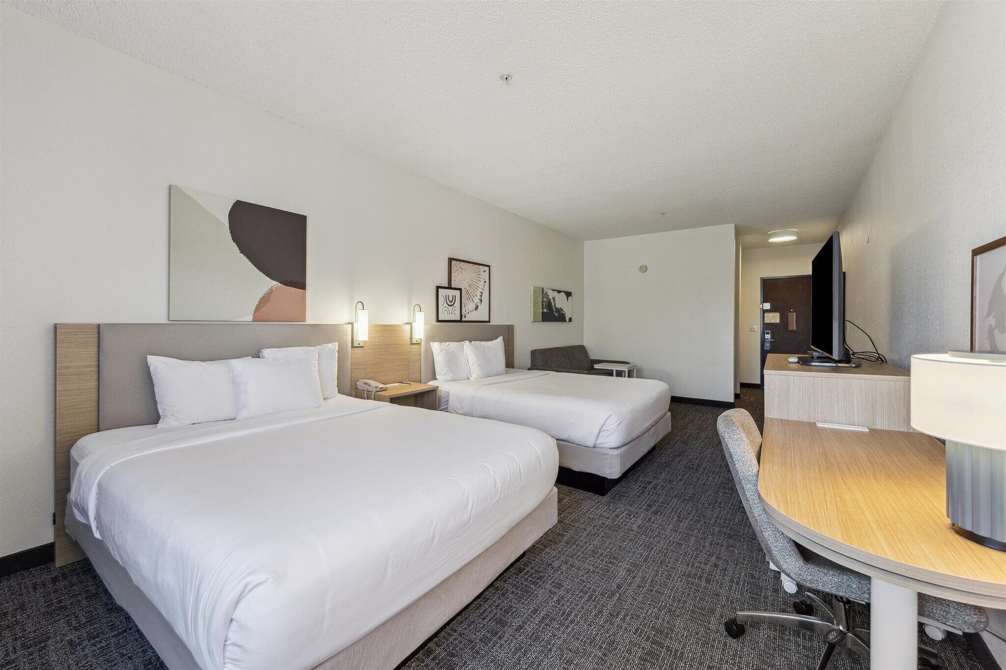 Room, Multiple Beds | Desk, laptop workspace, iron/ironing board, free WiFi