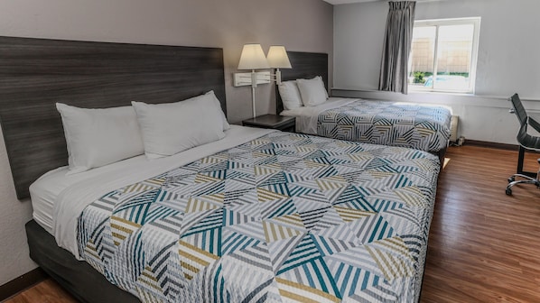 Standard Room, 2 Queen Beds, Non Smoking | Free WiFi, bed sheets