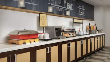 Free daily buffet breakfast