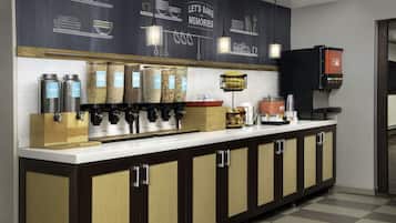 Free daily buffet breakfast