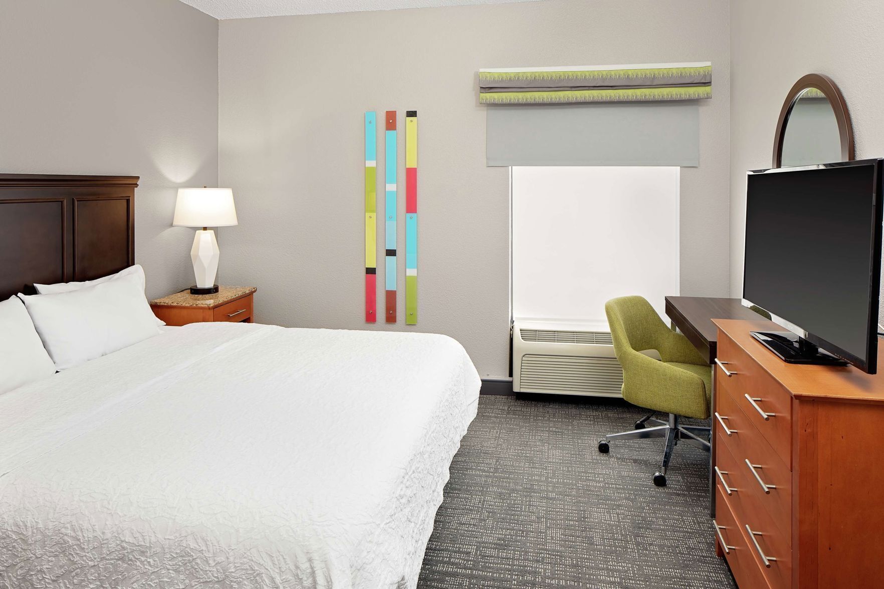 Premium bedding, pillowtop beds, individually decorated