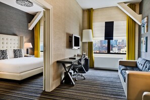 Premium bedding, down comforters, in-room safe, blackout drapes