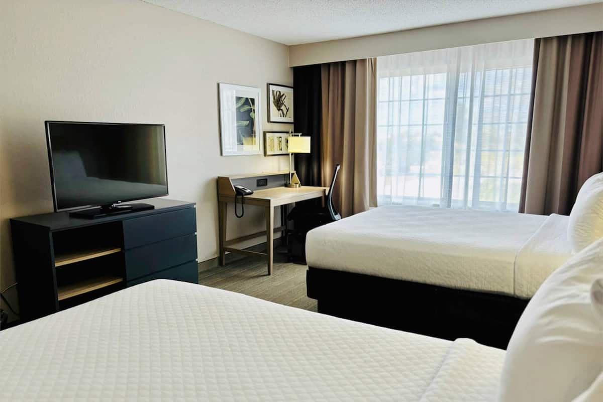 Room, 2 Queen Beds, Non Smoking | 1 bedroom, premium bedding, down comforters, desk