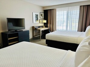 Room, 2 Queen Beds, Non Smoking | Premium bedding, down comforters, desk, blackout drapes - Country Inn & Suites by Radisson Romeoville I-55 (Romeoville)
