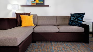 32-inch flat-screen TV with cable channels, TV