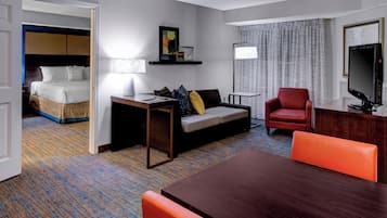 Premium bedding, pillow-top beds, in-room safe, desk