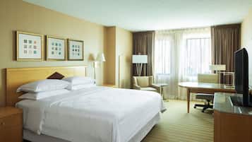 Premium bedding, in-room safe, desk, blackout drapes