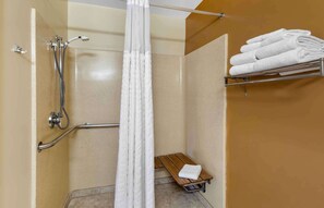 Studio, 1 Queen Bed, Accessible, Non Smoking | Bathroom | Combined shower/tub, free toiletries, hair dryer, towels - Extended Stay America Suites Chicago Elmhurst O'Hare (Elmhurst)