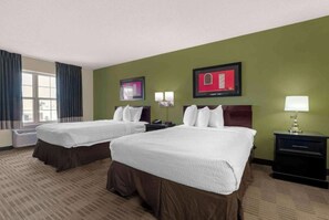 Desk, free WiFi, bed sheets