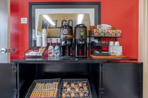 Free daily on-the-go breakfast 