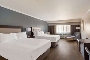 Premium bedding, down comforters, pillowtop beds, desk