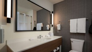 Free toiletries, hair dryer, towels
