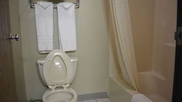 Free toiletries, hair dryer, towels