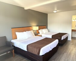 Desk, free WiFi, bed sheets