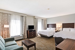 Studio Suite, 2 Queen Beds, Non Smoking | Premium bedding, down comforters, desk, laptop workspace