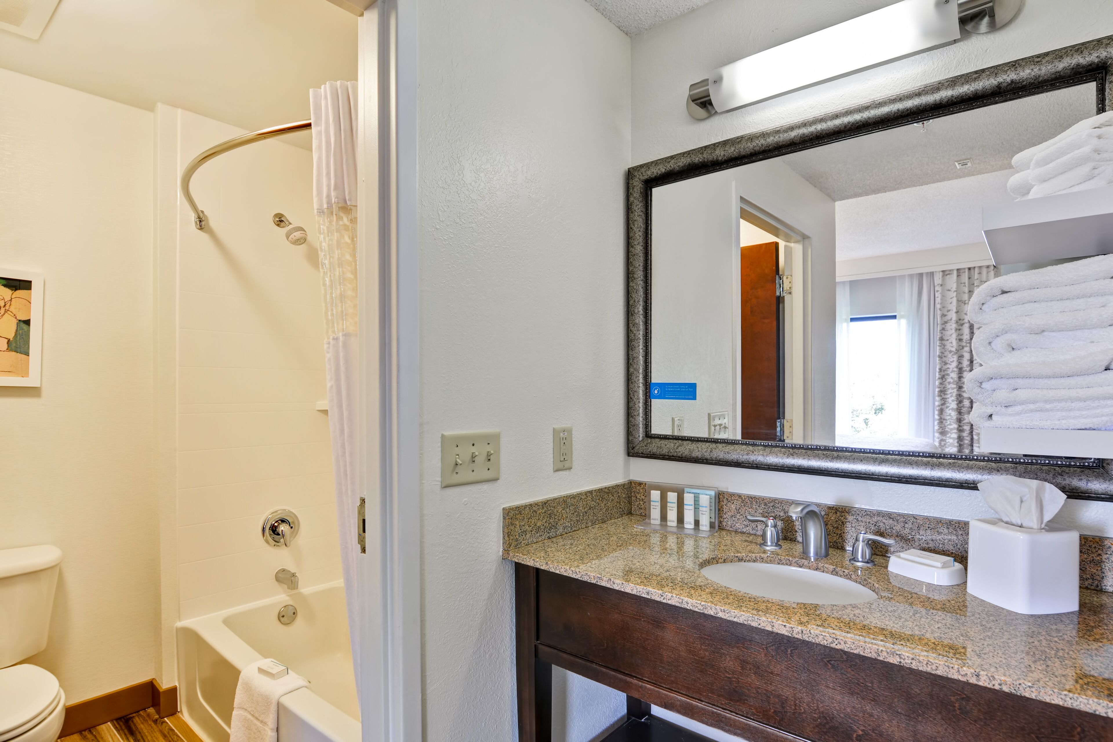 premium bedding, down duvets, desk, laptop workspace