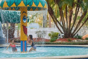 2 outdoor pools, open 7:00 AM to 11:00 PM, pool umbrellas, sun loungers - Tropical Palms Resort (Kissimmee)