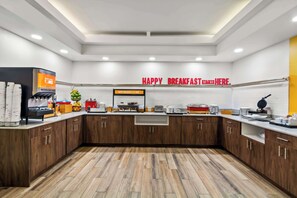 Free daily buffet breakfast