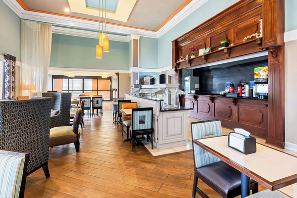 Free daily buffet breakfast