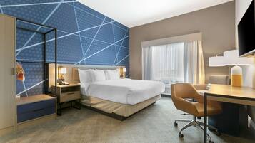 Desk, blackout curtains, iron/ironing board, rollaway beds