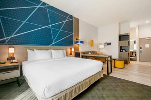 Suite, Non Smoking (1 King Bed, 1 Double Bed) | Desk, laptop workspace, blackout drapes, iron/ironing board