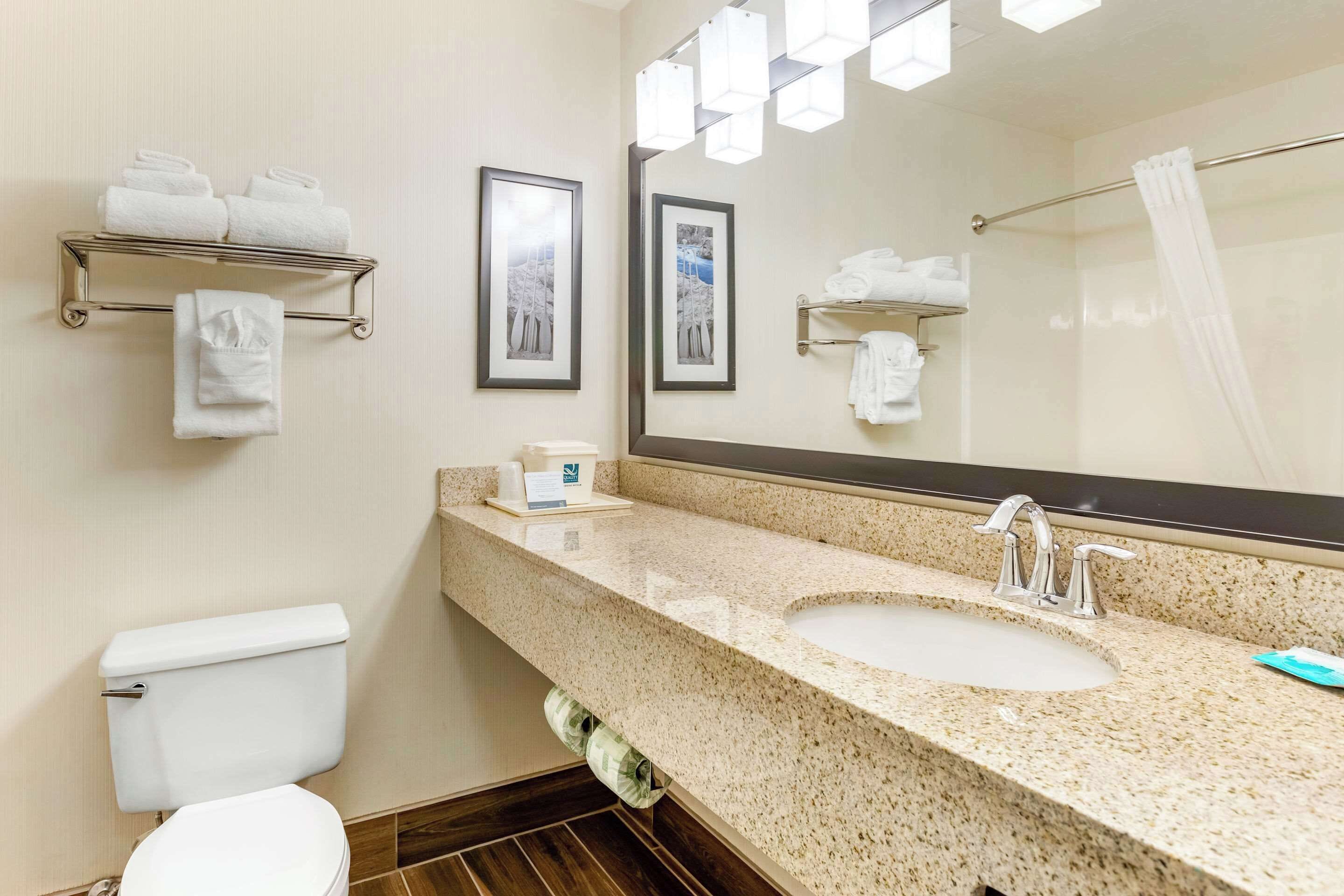 suite, 1 king bed, non smoking | bathroom | combined shower/bathtub, free toiletries, hair dryer, towels