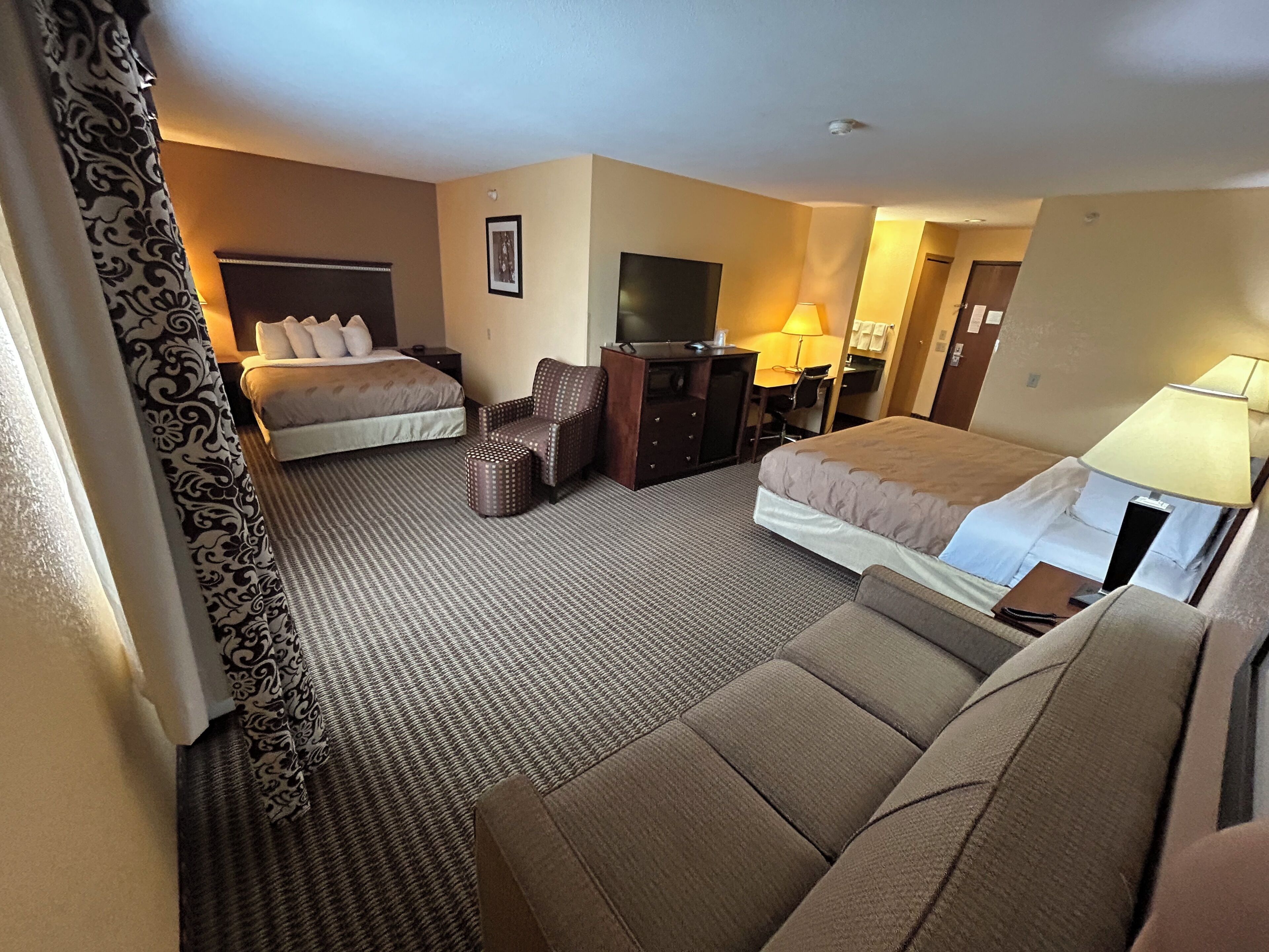 In-room safe, desk, blackout drapes, iron/ironing board