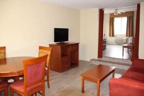 Upgraded, Suite, Multiple Beds, Non Smoking | Desk, iron/ironing board, rollaway beds, free WiFi - Super 8 by Wyndham Campbellton NB (Campbellton)