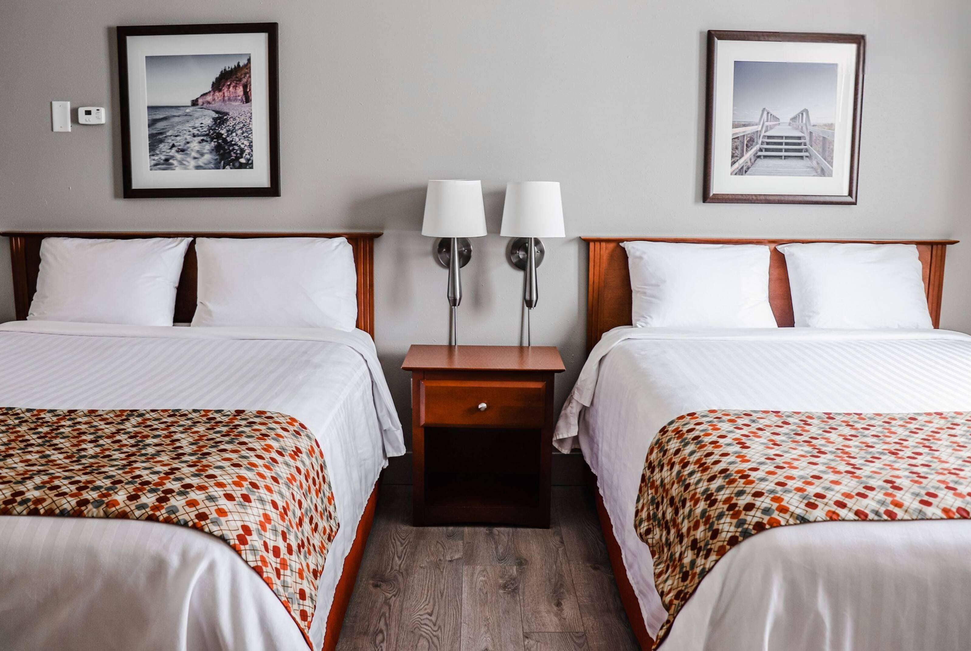 Habitación estándar, 2 camas de matrimonio, no fumadores | Escritorio, tabla de planchar con plancha, camas supletorias