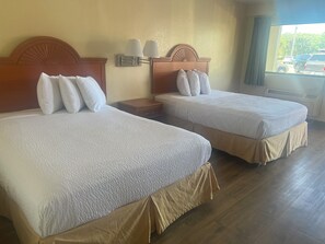 2 Queen Beds, Non-Smoking, Refrigerator, Microwave | Blackout curtains, soundproofing, free WiFi, bed sheets